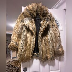 Bebe Glam Faux Fur Coat